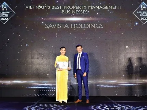 Savista Holdings đạt giải "Nhà quản lý bất động sản tốt nhất Việt Nam 2022"