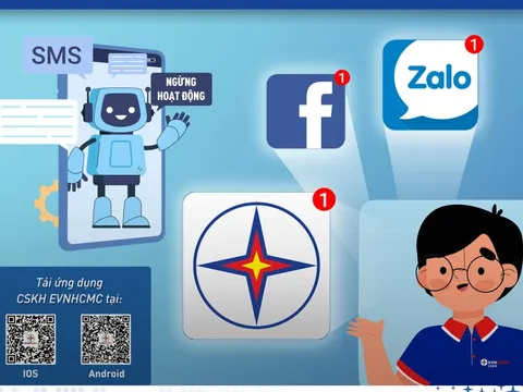 EVNHCMC: Ngừng nhắn tin SMS từ ngày 1-8-2022