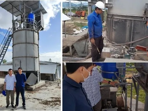 Độc đáo máy xử lý phân gà bằng năng lượng sinh học