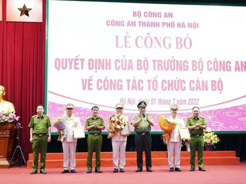 Bộ Công an bổ nhiệm 3 Phó Giám đốc Công an TP Hà Nội
