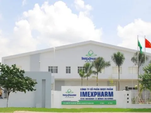 Dược phẩm Imexpharm lãi 100 tỷ đồng trong 6 tháng