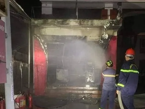 Tạm giữ nghi phạm đốt ATM ngân hàng ở Hải Phòng