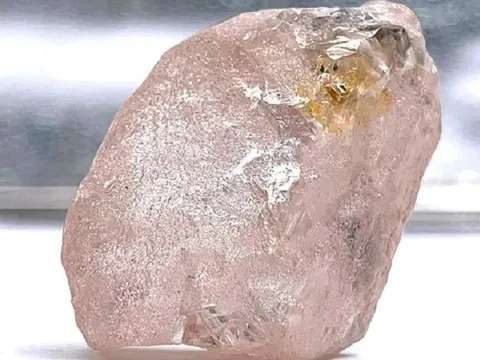 Phát hiện viên kim cương hồng cực hiếm, lớn nhất trong 300 năm