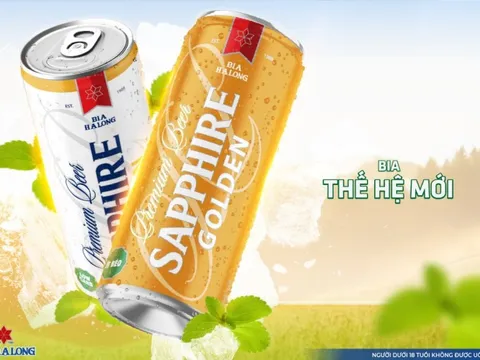 Bia Hạ Long ra mắt bia low-carb Sapphire Golden