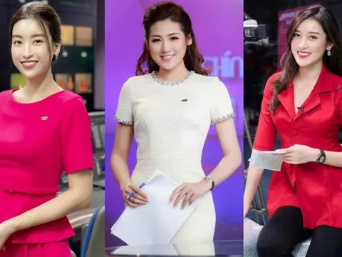 Soi style dàn Hoa, Á hậu khi làm biên tập viên, toàn diện váy áo thanh lịch và tôn dáng