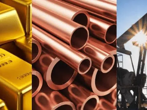 Thị trường ngày 6/8: Giá dầu tăng, đồng và quặng sắt tiếp tục phục hồi, vàng giảm 1%