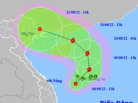 Áp thấp nhiệt đới di chuyển nhanh, sẽ mạnh lên thành bão hướng vào Bắc Bộ