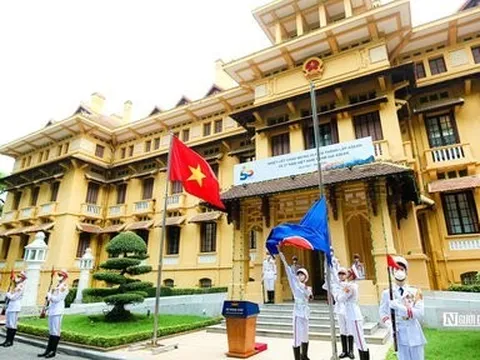 Lễ Thượng cờ kỷ niệm 55 năm Ngày thành lập ASEAN