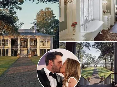 Bên trong ngôi nhà "đồn điền" của Ben Affleck, nơi kết hôn với Jennifer Lopez