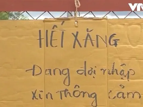 Nhiều cây xăng treo biển hết hàng