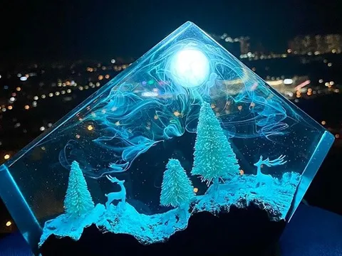 Nở rộ thú chơi đồ resin, dù là nhựa nhưng trong suốt không thua thủy tinh