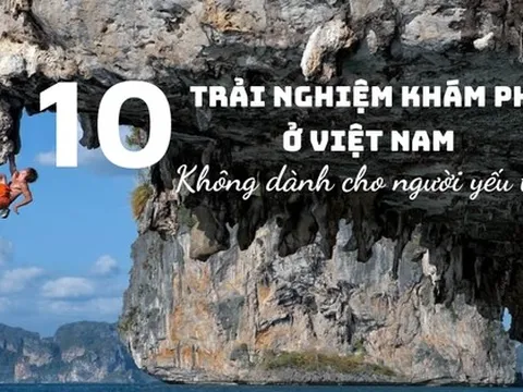 10 trải nghiệm khám phá tuyệt nhất ở Việt Nam