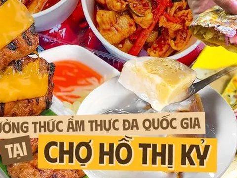 Đến chợ Hồ Thị Kỷ ăn no căng bụng với 1001 món ngon đến từ khắp nơi trên thế giới