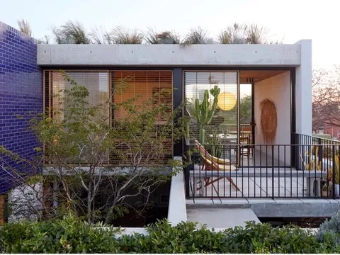 Sống mãi không chán trong ngôi nhà được 'khoét' sân vườn ở giữa, tô điểm không gian xanh ấn tượng