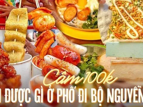 Cầm 100k dạo khu phố đi bộ Nguyễn Huệ "quý tộc" thì ăn được những món nào?