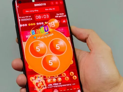 Xổ số quay nhanh trên điện thoại Bingo18 hút dân công sở