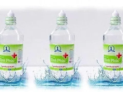 Nước muối Vĩnh Phúc lại không đạt chất lượng, bị thu hồi toàn quốc