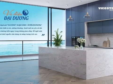 Thư thái “sống bên biển” với Bộ sưu tập đá thạch anh “Vũ điệu Đại dương”