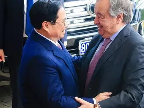 Những hình ảnh cuộc gặp của Thủ tướng Phạm Minh Chính và Tổng Thư ký Liên Hiệp Quốc