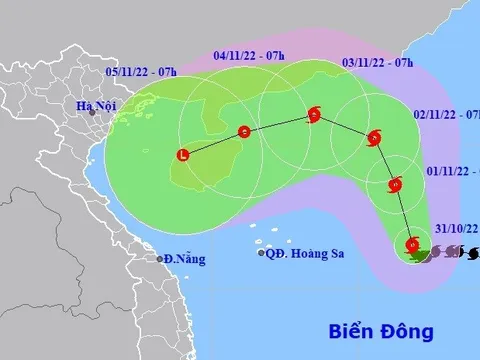 Bão số 7 giật cấp 12, có xu hướng mạnh lên
