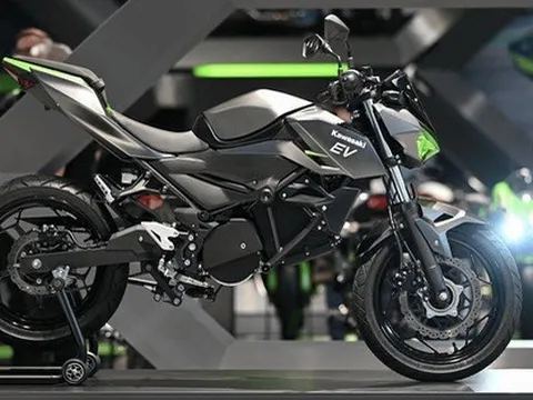 Kawasaki nhá hàng mô tô điện 125cc nhưng thiết kế như mô tô phân khối lớn