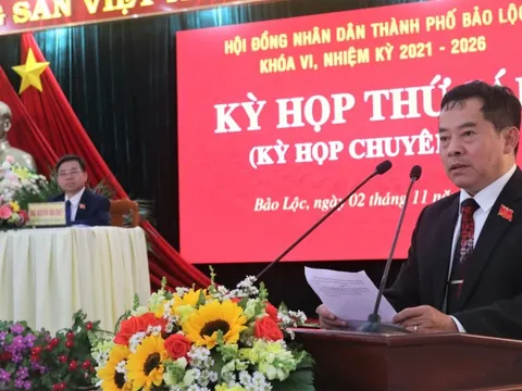 Ông Nguyễn Văn Phương được bầu làm chủ tịch TP Bảo Lộc