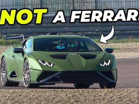 Ferrari chạy thử... Lamborghini Huracan