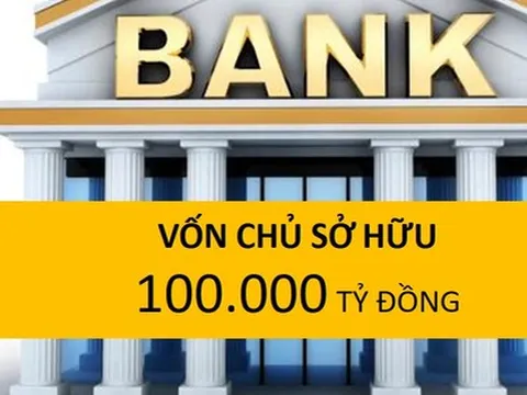 Đã có 5 ngân hàng vốn chủ sở hữu vượt 100 nghìn tỷ đồng