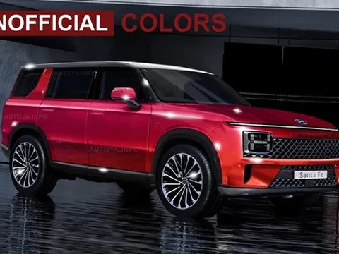 Hyundai Santa Fe đời mới thêm ảnh phác thảo: Không hề liên quan thế hệ hiện tại