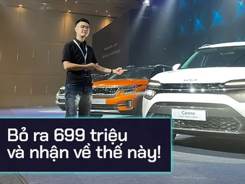 KIA Carens bản 'chiến lược' giá 699 triệu: 'Co kéo' trang bị để cạnh tranh Veloz, Xpander