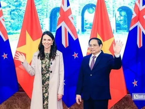 Lễ đón Thủ tướng New Zealand thăm chính thức Việt Nam