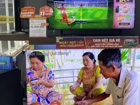 Đua nhau khuyến mãi tivi trước giờ khai mạc World Cup 2022