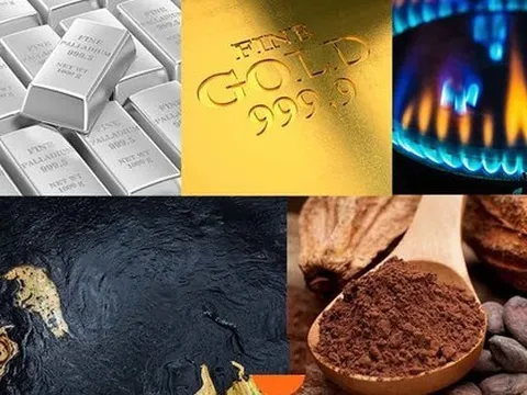Thị trường ngày 24/11: Giá dầu, cà phê, quặng sắt giảm mạnh, vàng và khí đốt tăng