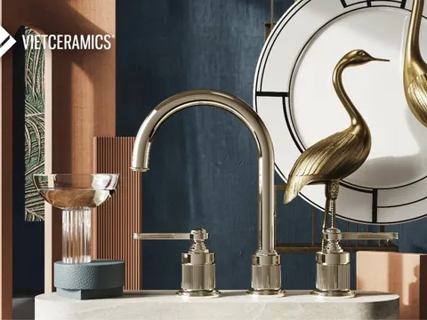 Tái định nghĩa phòng tắm với bộ sen vòi cảm hứng 1920s