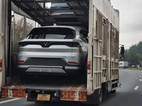 Clip: VinFast VF 8 nằm chật cảng đợi lên tàu để xuất khẩu