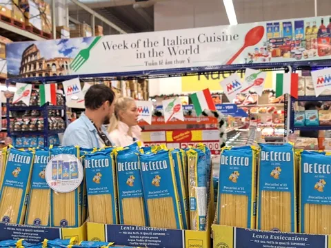 Mì spaghetti, rượu vang,… giảm giá mạnh tại “Tuần lễ ẩm thực Ý”