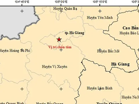 Động đất tại TP Hà Giang