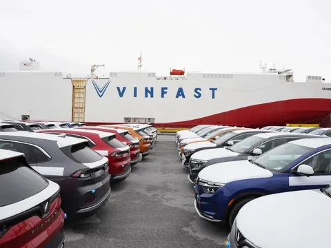 Lô VinFast VF 8 nghìn tỷ được chở bằng tàu riêng sang Mỹ: Chỉ là phần rất nhỏ giao trước