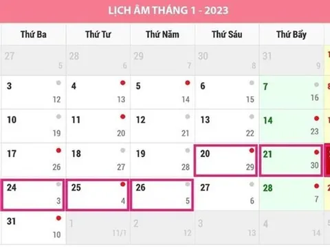 Chính phủ "chốt" nghỉ Tết Nguyên đán Quý Mão 7 ngày