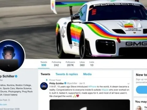 'Sếp lớn' Apple xóa tài khoản Twitter với hơn trăm nghìn lượt theo dõi