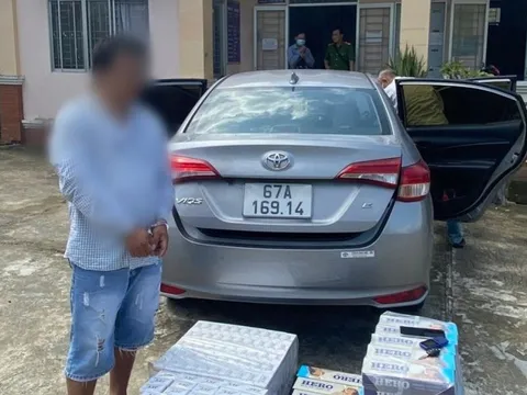 Long An: Thu giữ gần 1.500 bao thuốc lá ngoại nhập lậu