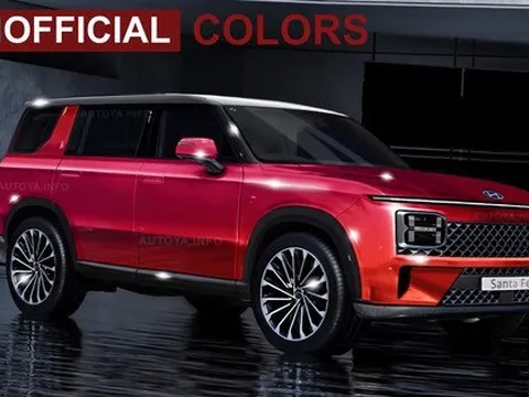 Hyundai Santa Fe 2024 lộ nội thất thực tế: Lột xác giống xe sang