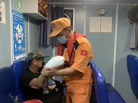 Cứu nạn thuyền viên nước ngoài bị dập nát bàn tay do tai nạn lao động