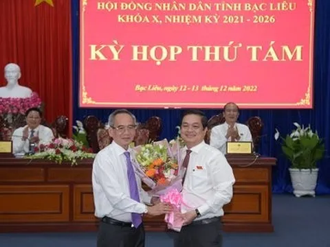 Bạc Liêu bầu bổ sung Phó Chủ tịch UBND tỉnh