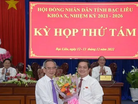 Giám đốc Sở Kế hoạch Đầu tư làm Phó Chủ tịch UBND tỉnh Bạc Liêu