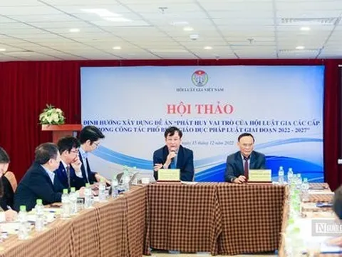 Định hướng xây dựng Đề án “Phát huy vai trò của Hội Luật gia các cấp trong công tác phổ biến, giáo dục pháp luật giai đoạn 2022 – 2027”
