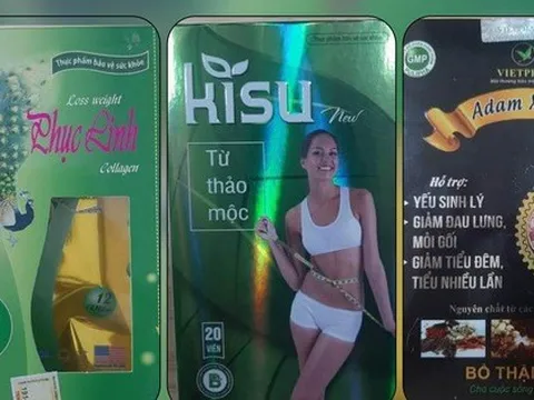 Hàng loạt sản phẩm giảm cân, bổ thận tráng dương chứa chất cấm