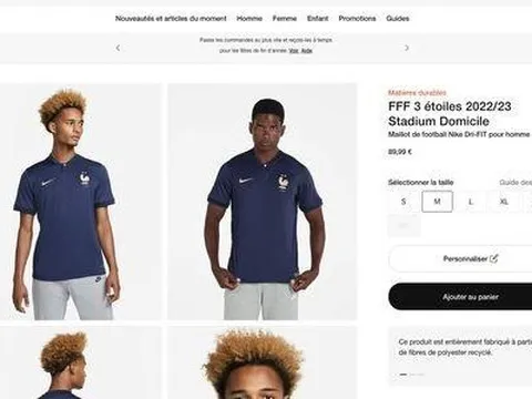 Hãng Nike bán áo mừng Pháp vô địch ngay trước trận chung kết World Cup 2022?