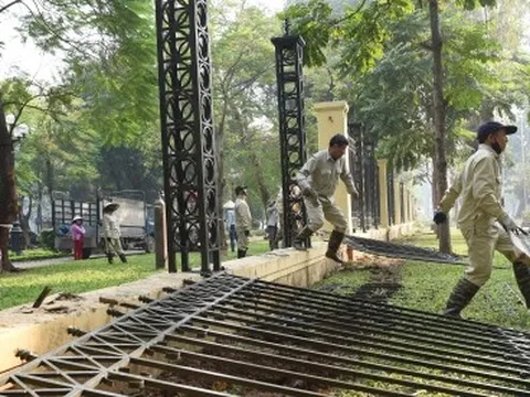 Chính thức hạ rào để Công viên Thống Nhất trở thành không gian mở