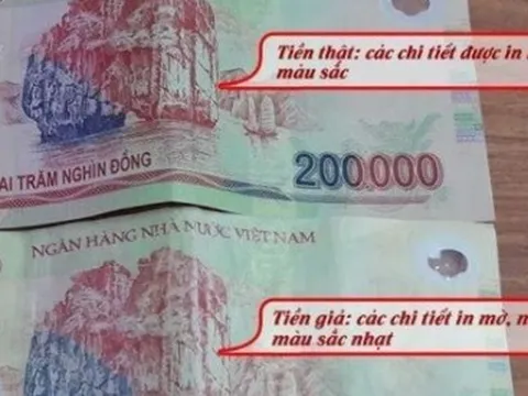 Cách phân biệt tiền thật với tiền giả